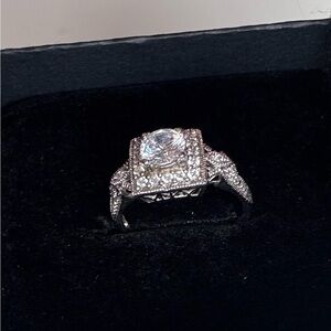 Sterling Silver Ring with Zirconia